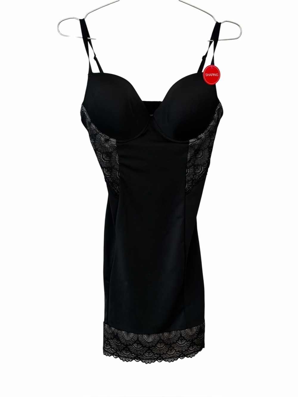 Shaper slip with underwire bra